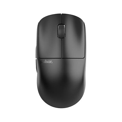 Pulsar Gaming Gears X2V2 Mini Wireless Gaming Mouse, Ultra Lightweight 1.80 oz (51 g), Symmetrical, Optical Switch, 2.4 Ghz 1 ms, 26000 DPI, PAW3395 Sensor (Mini, Wireless, Black) (Renewed)