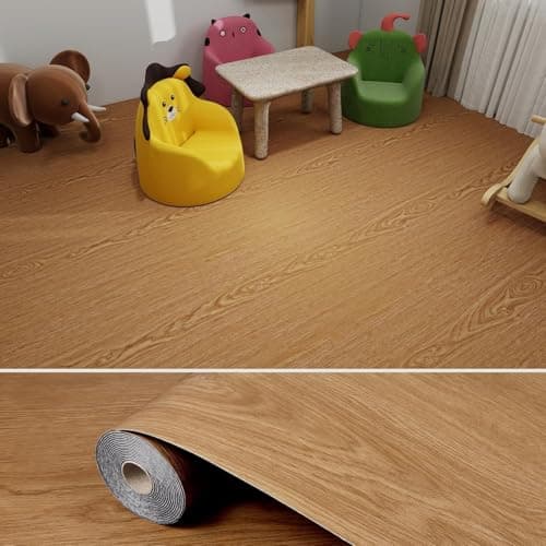 SUNBIRD Flooring Tile Peel & Stick Floor Tile Self Adhesive Vinyl Plank Waterproof Sticker for DIY Bedroom, Living Room, Kitchen 23.5 x 121.92 cm (15)