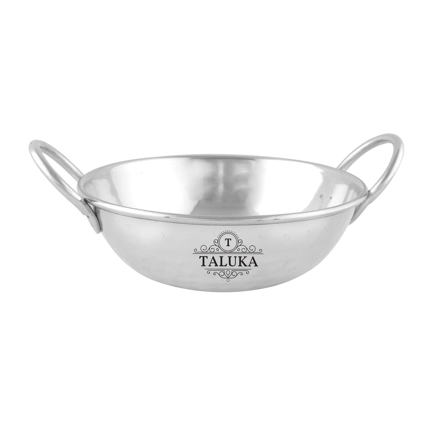 Taluka 55 x 2 Inches Hammered Stainless Steel Kadhai Capacity 500 ML Restaurant Ware Hotel Ware Home Ware Gift Item Serving Kadhai