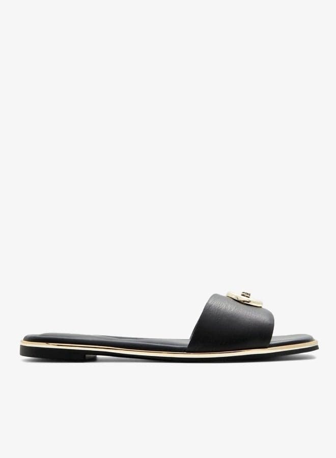 BELLENOR Metal Accent Flat Sandals — 38