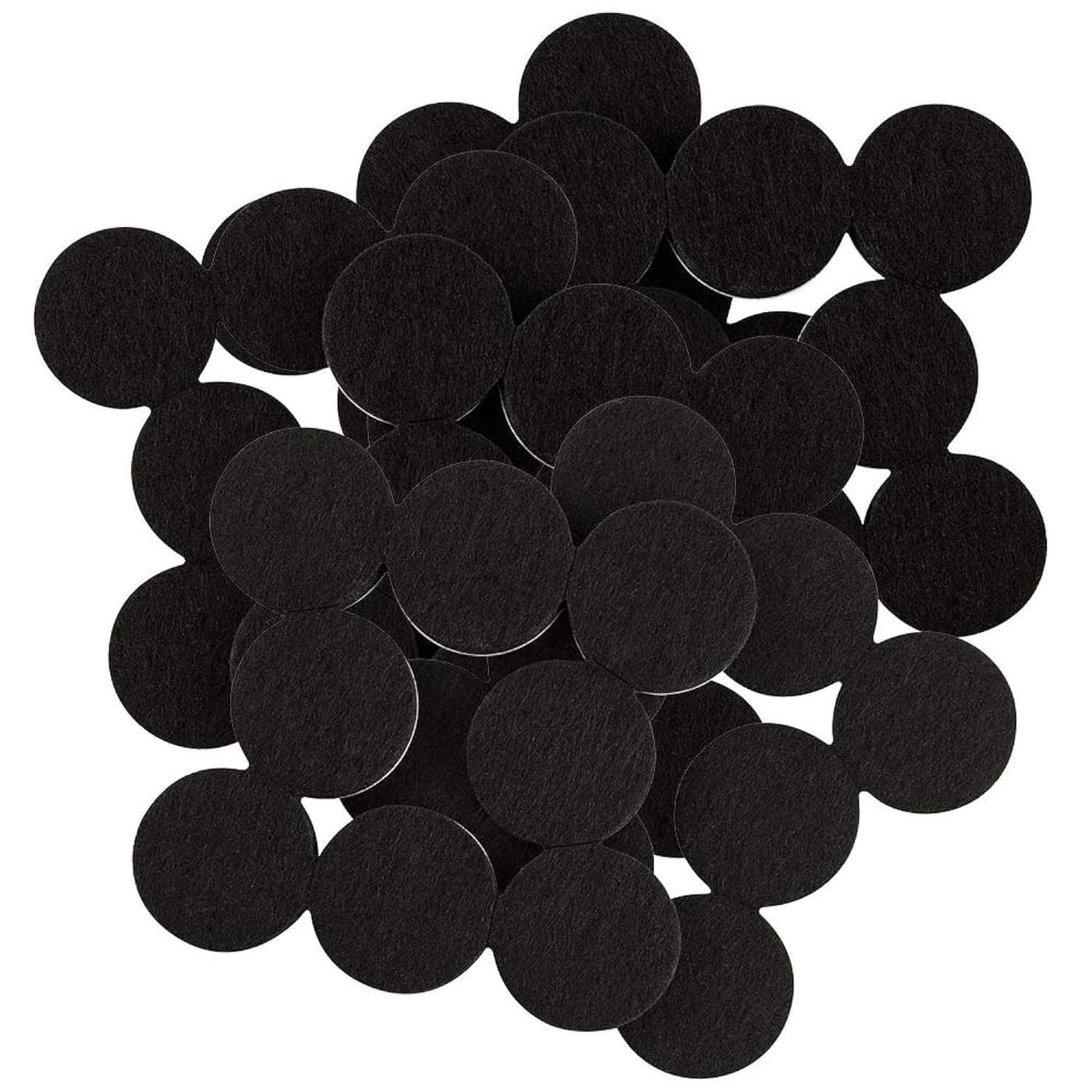 SOFTTOUCH 4799095N Heavy Duty 1 Inch Felt Furniture Pads to Protect Hardwood Floors from Scratches Black 48 Count