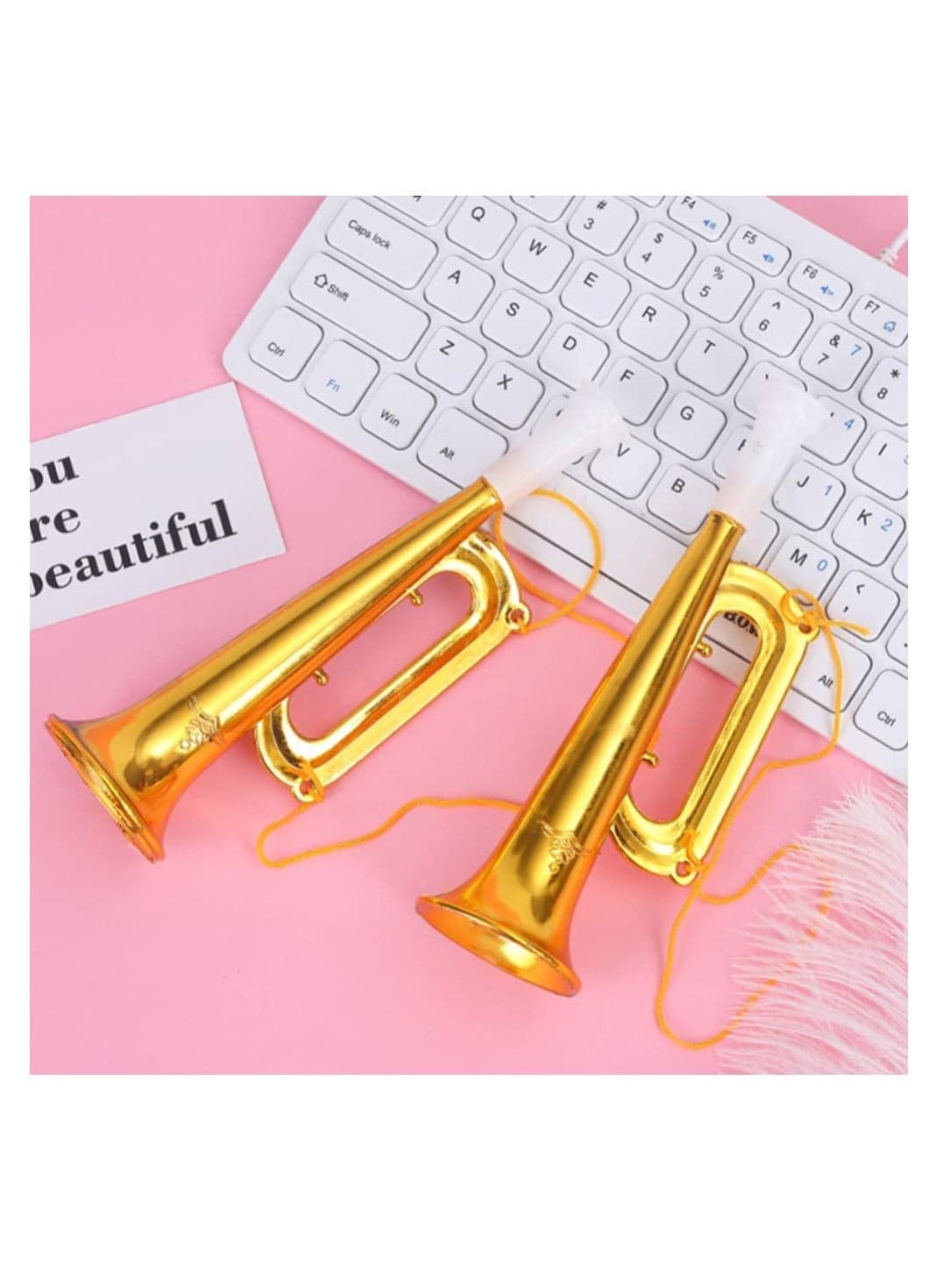 Plastic Trumpet Noise Maker Kids Toys, Cheerleader Football Match Cheering Props, Birthday Party Favor Gift