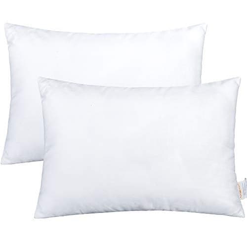 NTBAY 2 Pack Cotton Down Alternative 13x18 Pillows Machine Washable Soft and Breathable Travel Small Pillows for Sleeping Ideal for Daycare Crib Cot