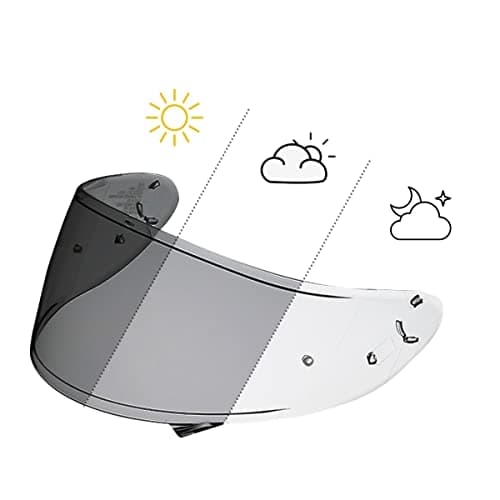 CWR1 Photochromic Shield Helmet Visor Replacement for X14 XFourteen RF1200 Z7 NXR RFSR Motorcycle Helmets Clear to Smoke