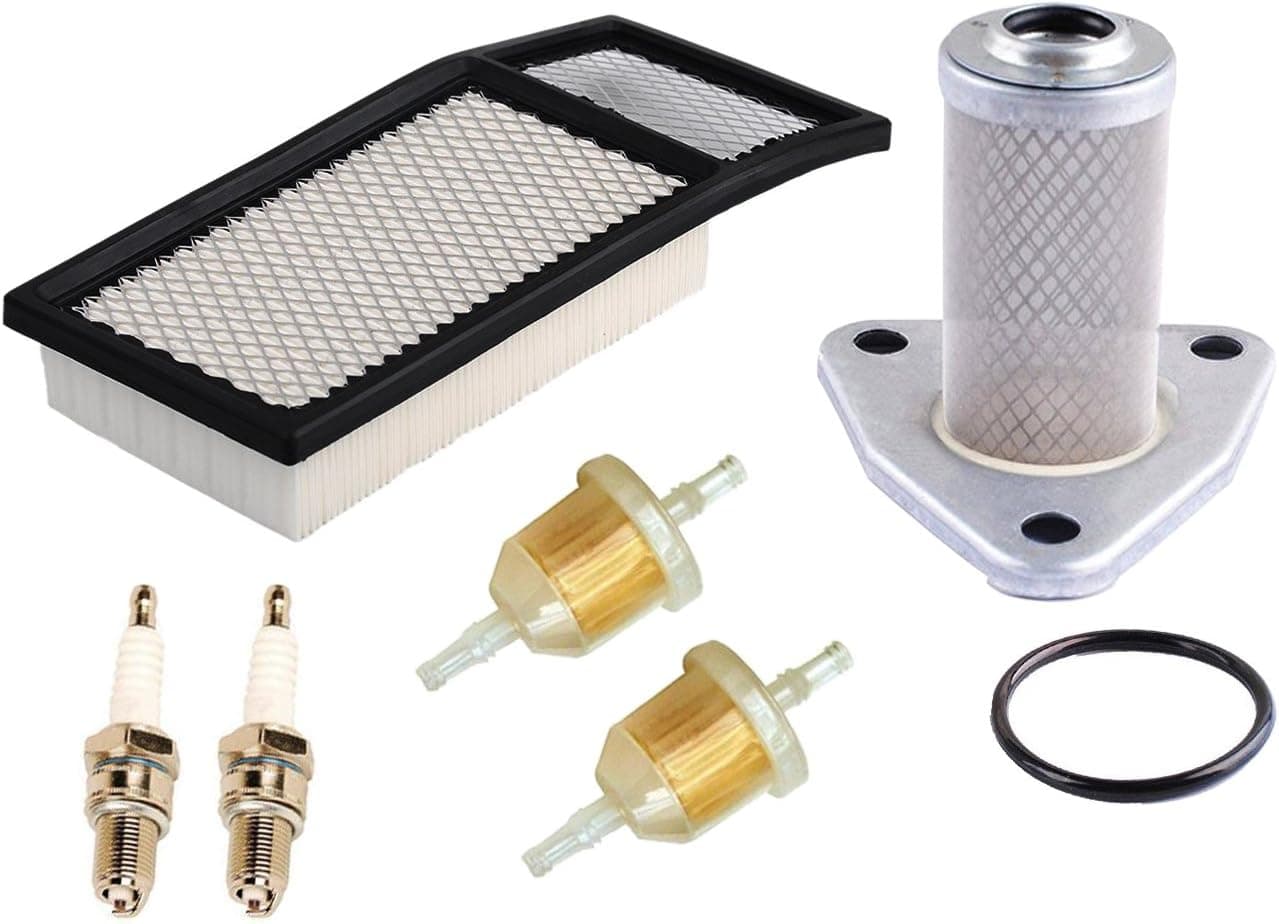 HIFROM Air Filter, Oil Filter, Fuel Filter, and Spark Plug Kit for EZGO TXT and Medalist Golf Carts (1994-2005)