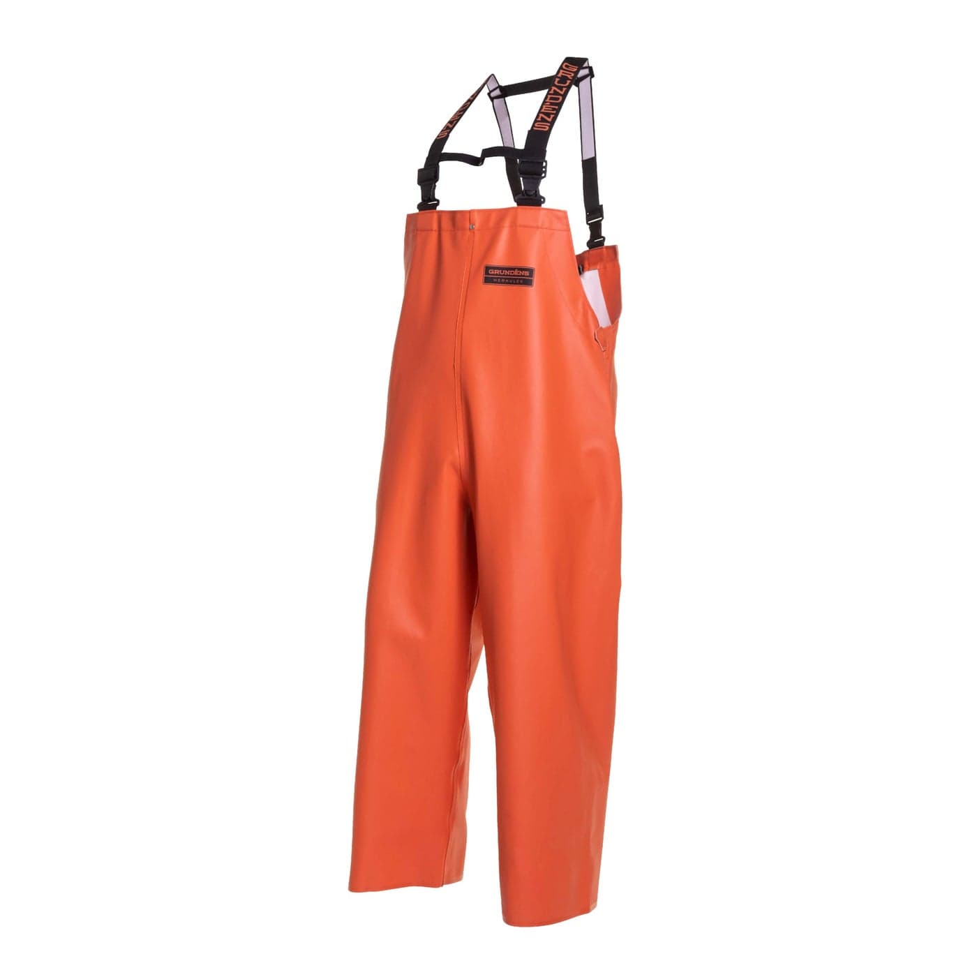 Grundens Mens Herkules ProfessionalGrade Bib Pant Waterproof Adjustable Orange Large Tall