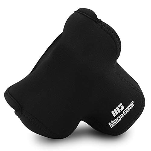 Megagear MG1036 Ultra Light Neoprene Camera Case Compatible With Canon Eos M50 Mark I 1545MM M50 M5 1545MM Black PU Leather