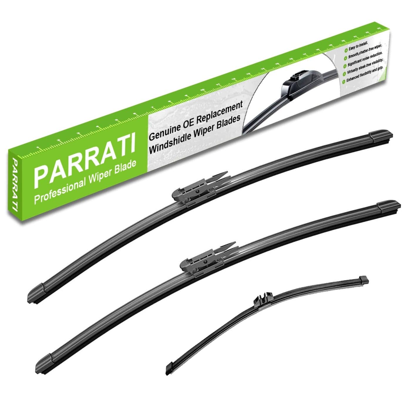 PARRATI High Performance Premium AllSeason Automotive Windshield Wipers with Rear Wiper Blades Replacement for 20112023 Ford ExplorerEasy DIY Install 262211 Set of 3