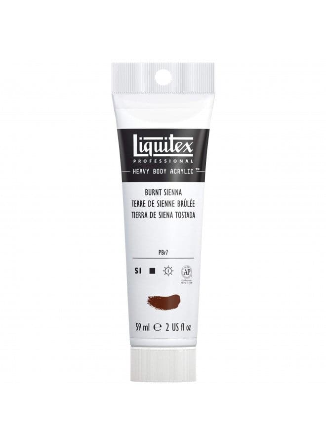 Liquitex Professional Heavy Body Acrylic Paint, 2-oz (59ml) Tube, Burnt Sienna
