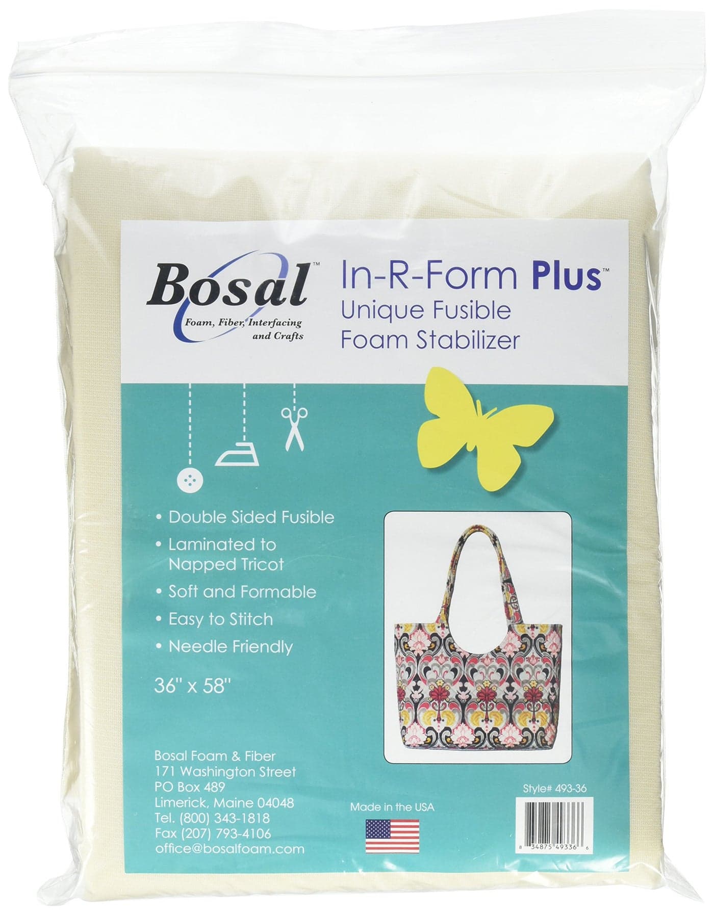 Bosal 49336 inRForm Plus Unique Fusible Foam Stabilizer36 X58