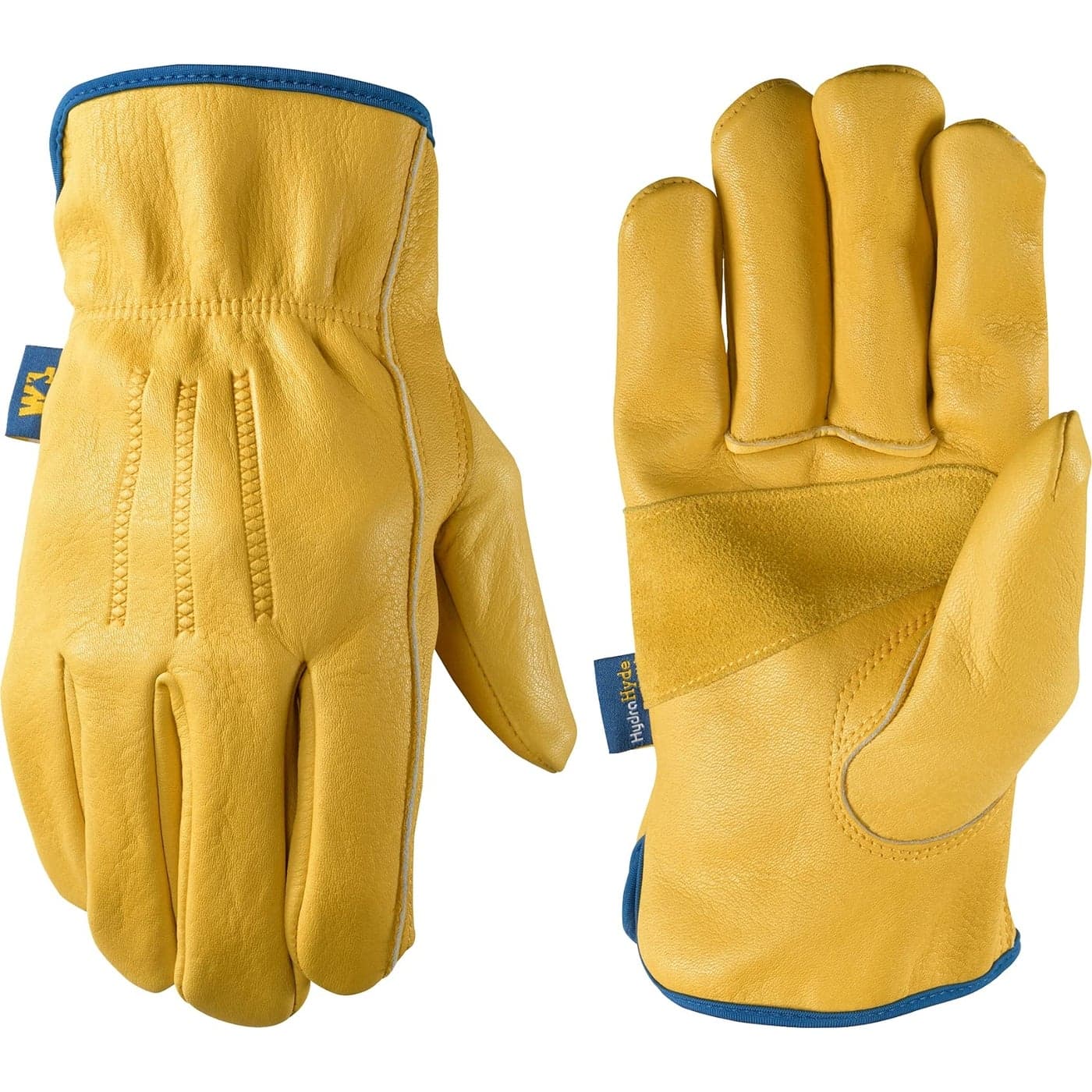 Wells Lamont Men’s Slip-On HydraHyde Full Leather Work Gloves | Water-Resistant | Large (1168L)