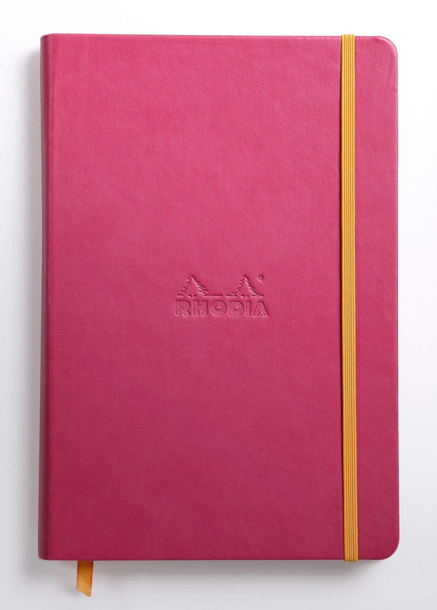 Rhodia Rhodiarama Webnotebook - Lined 96 sheets - 5 1/2 x 8 1/4 - Raspberry Cover (118752C)