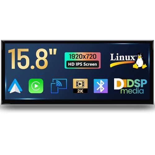 Uckazy 15.8 Inch Android Auto Radio for BMW 1/2/3/4 Series F20 F30 2011-2016 NBT System,Car Play IPS Touch Screen Upgrade Car Stereo Support Wireless Android Auto