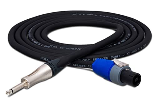 Hosa SKT-203Q Edge Speaker Cable, Neutrik speakON to 1/4 Inch TS, 3 Feet