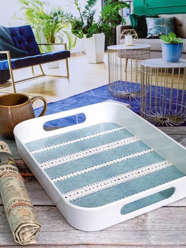 GOOD HOMES WITH WORD YSR Melamine Rectangular Serving Tray Mt-340