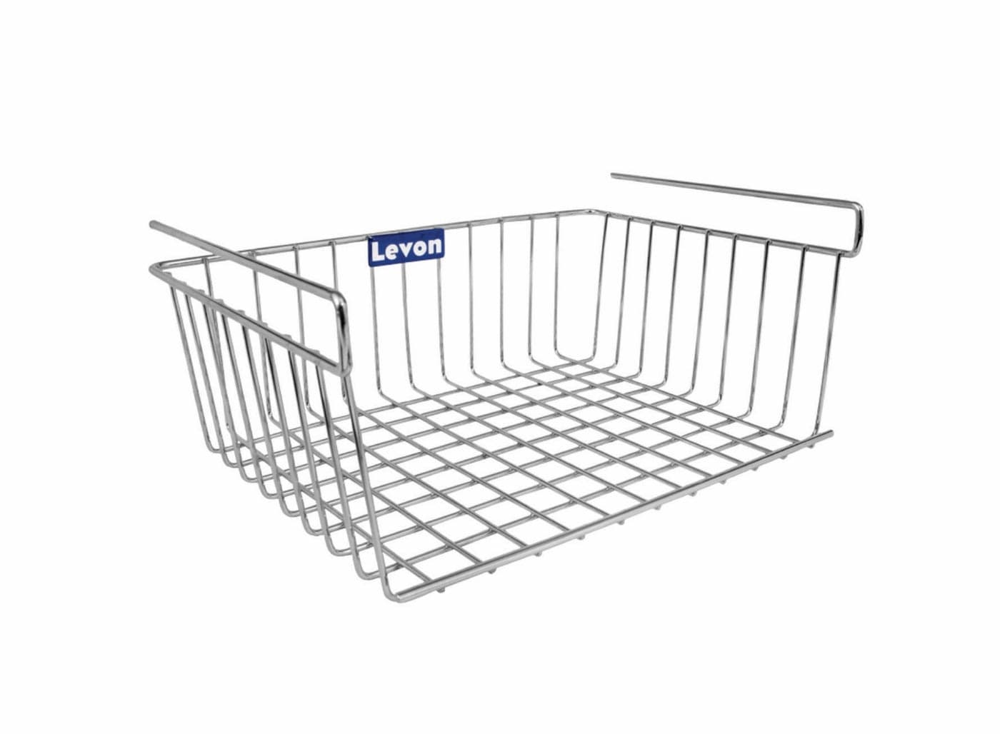 LEVON Under Shelf Storage Basket Wire Rack Easily Slides Kitchen Pantry Cabinet Hanging Organiser - Size (310 X 230 X 130 mm)