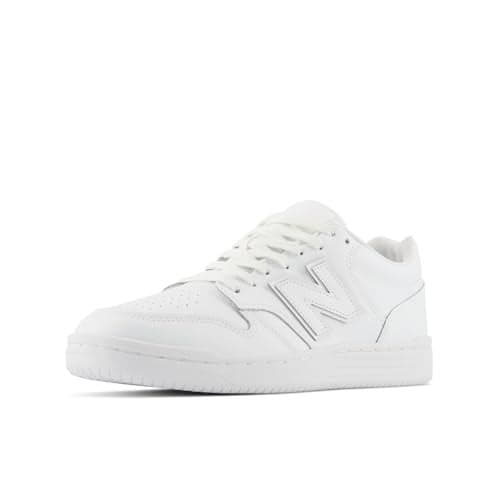 New Balance Unisex-Adult BB480 V1 Sneaker, White/White/White, 6.5