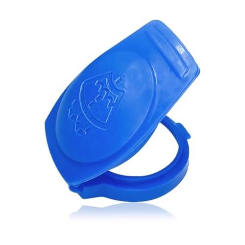 QKYS Windshield Washer Reservoir Caps Tank Bottle Cap Cover Replacement 3Q0955455 Wiper Fluid Cap Car Accessories Windshield Washer Compatible with Audi VW Porsche Cayenne 20032018 1PCS