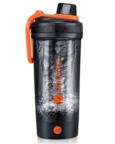 VOLTRX Electric Protein Shaker Bottle USB Rechargeable Mixer Cup for Shakes and Meal Replacements BPAFree Tritan 24oz