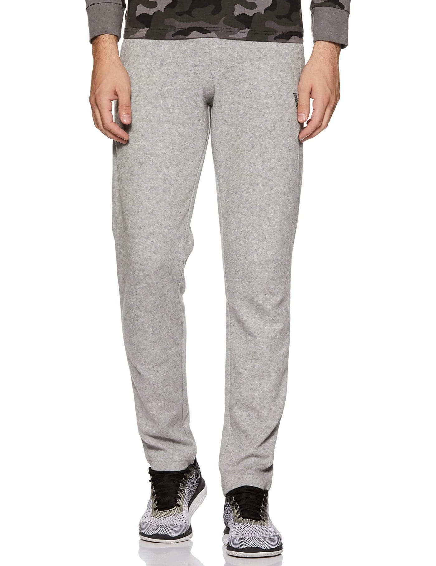 Van Heusen Athleisure Men's Track Pants(50051_Grey Melange_Large_Grey Melange_Large)