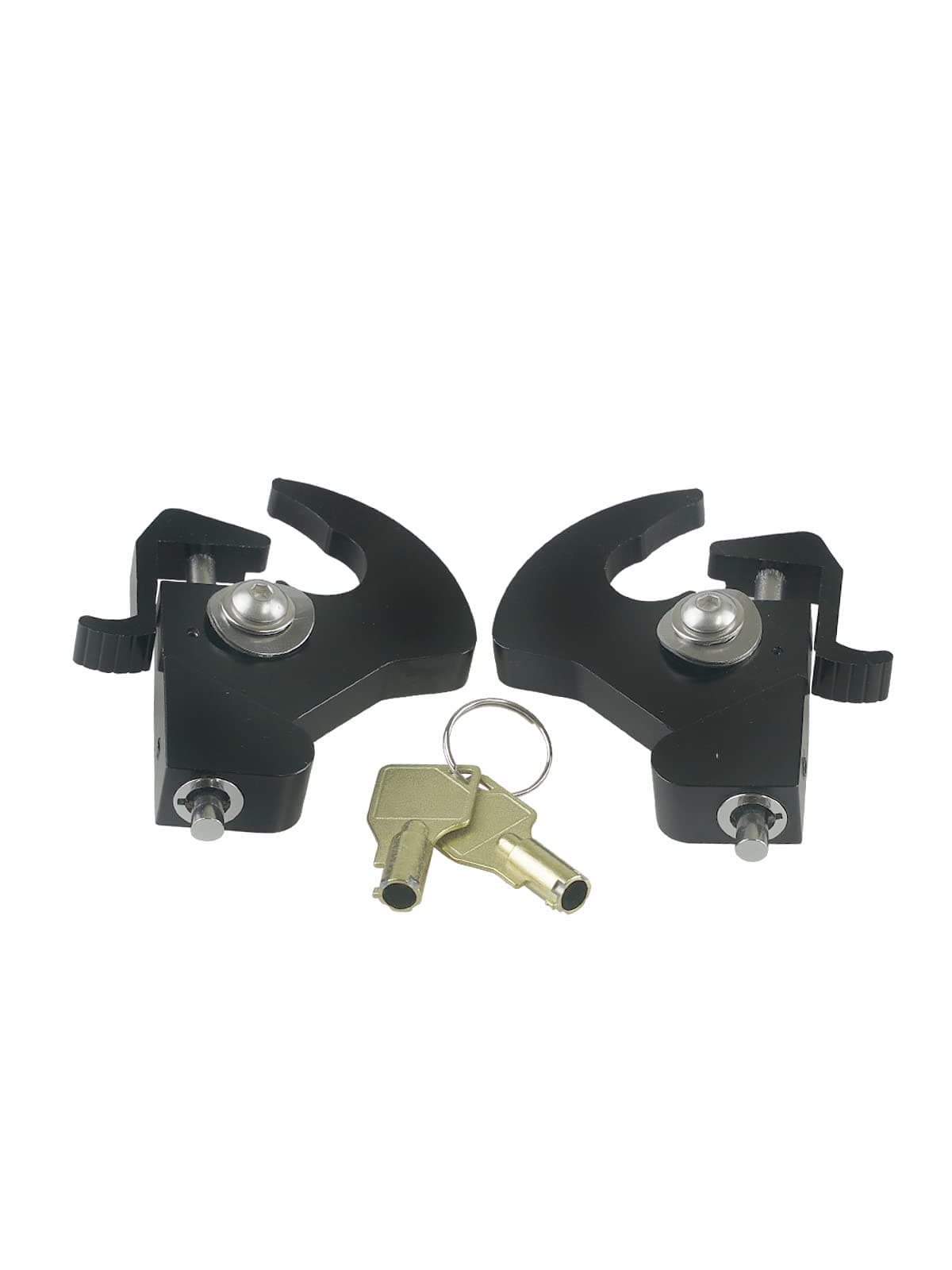 SWESGI Black Locking Detachable Latch Kit Rotary Docking Latch Cam Lock Kit for Screw Caps for Harley Davidson HD Dyna Luggage Rack Softail Sportster Touring Sissy Bar Luggage Racks