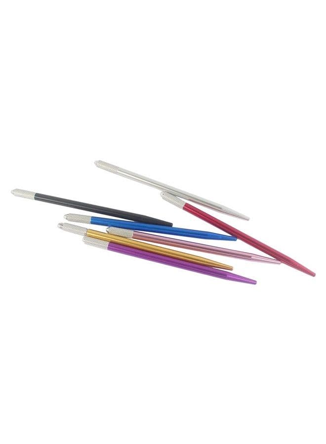 Xiaoyu 7PCS Colors Professional Manual Fog Eyebrow Tattoo Microblading Pen Needle Tip Holder Tool Supply for Permanent Makeup Cosmetic Tool