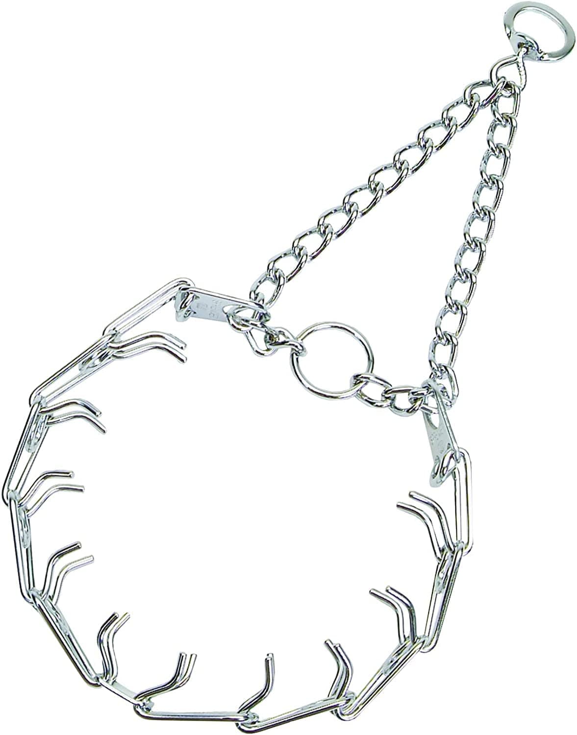 Herm SPRENGER Ultra-Plus Prong Dog Training Collar, 2.25 mm x 13" Neck Size, 16" Chain Length, Steel Chrome Plated Dog Prong Collar, Pinch Collar for Dogs, Dog Correction Collar