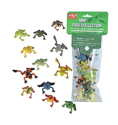 Wild Republic Frog Mini Polybag Kids Gifts Educational Toys Reusable Bag 12 Piece Set