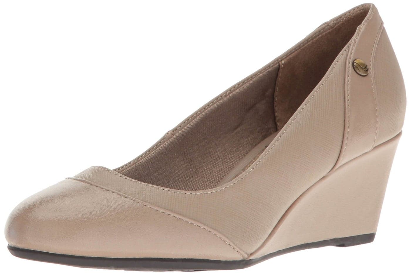 LifeStride Womens Dreams Wedge Pump Stone 6 M US