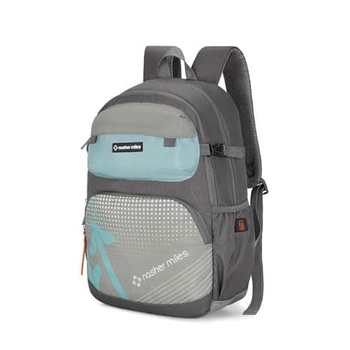 Nasher Miles Engineering Polyester Laptop Backpack 36L with Rain cover Ideal for College, School, Office, Travel | Men, Women, Boys, Girls (Teal)