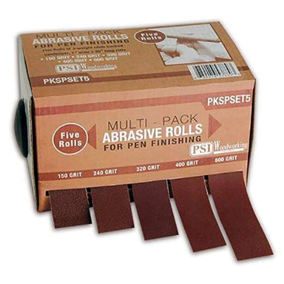 PSI Woodworking PKSPSET5 Penturners 5Roll Multi Pack Sanding Set