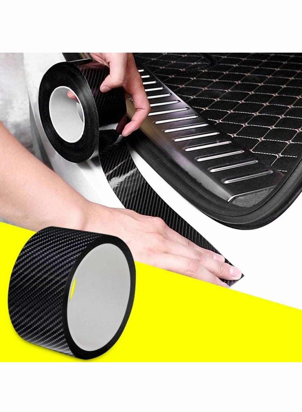 Car Door Edge Protectors, Scratch Resistant Paint Guard, Front and Rear Door Sill Scuff Plate, Bumper Protection for Most Vehicles, 2in x 9.8ft (5cm x 3m, Black)