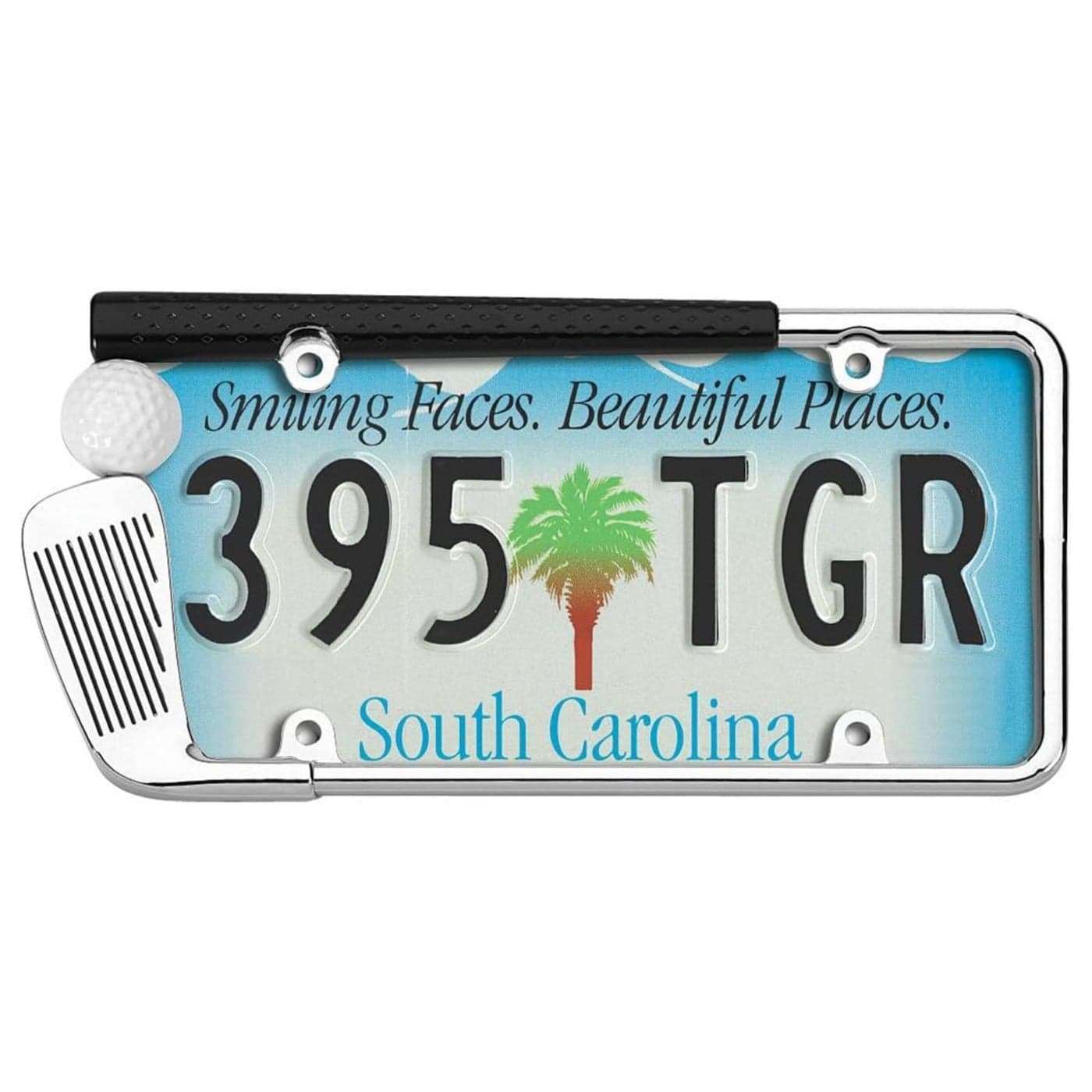 Cruiser Accessories 19509 Golf Club License Plate Frame ChromePainted Standard