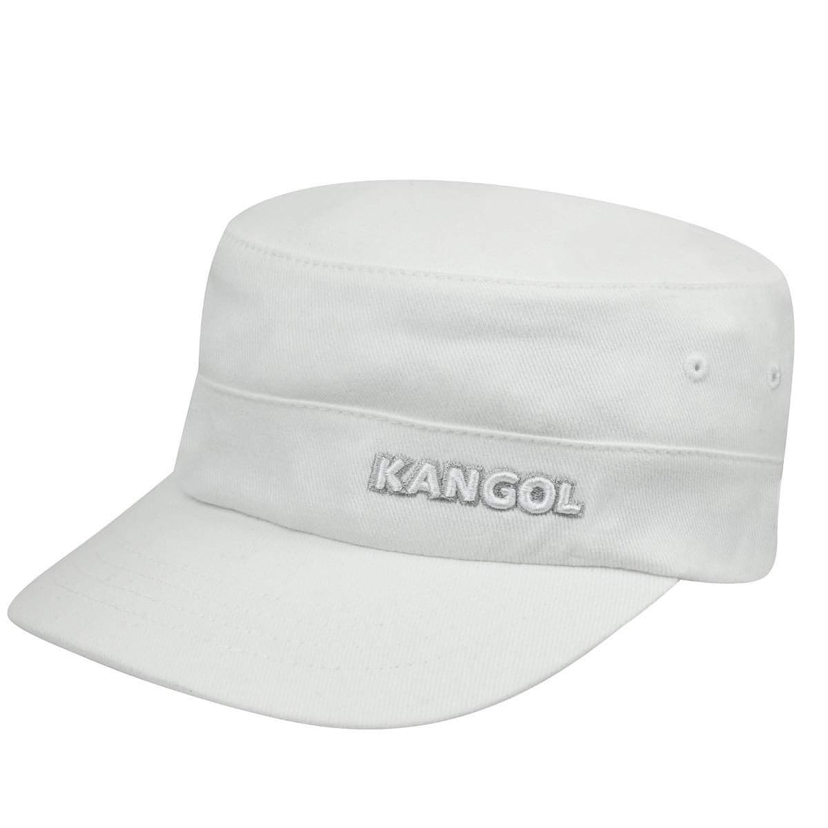 Kangol Cotton Twill Army Cap - White/S/M White, Small-Medium