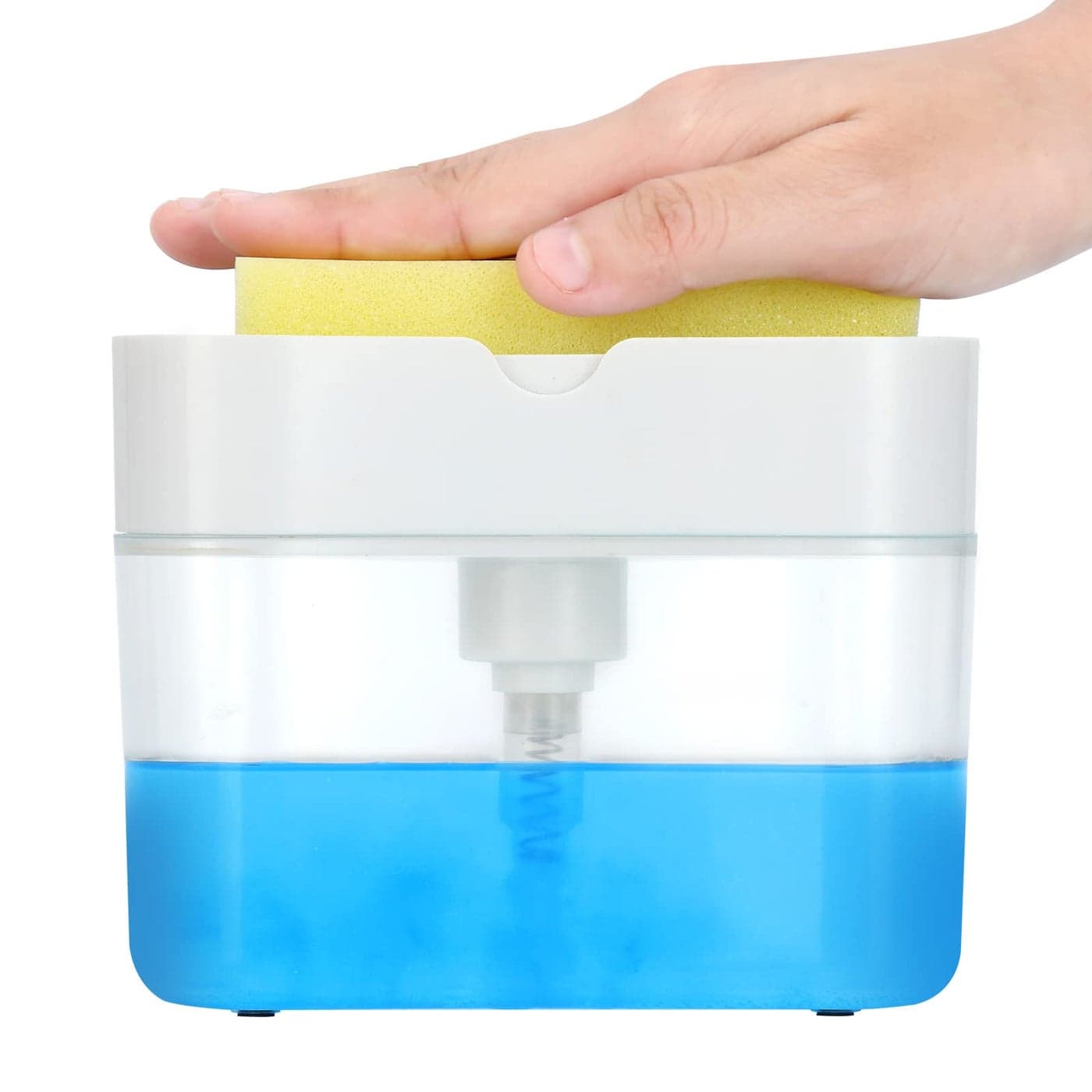 Premium Quality Dish Soap Dispenser Countertop Kitchen Sink Dish Washing Soap Dispenser 13 Ounces Sponge Included