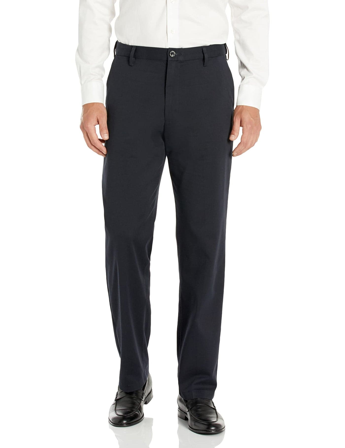 Dockers Men's Relaxed Fit Comfort Khaki Pants, Navy, 38W x 34L
