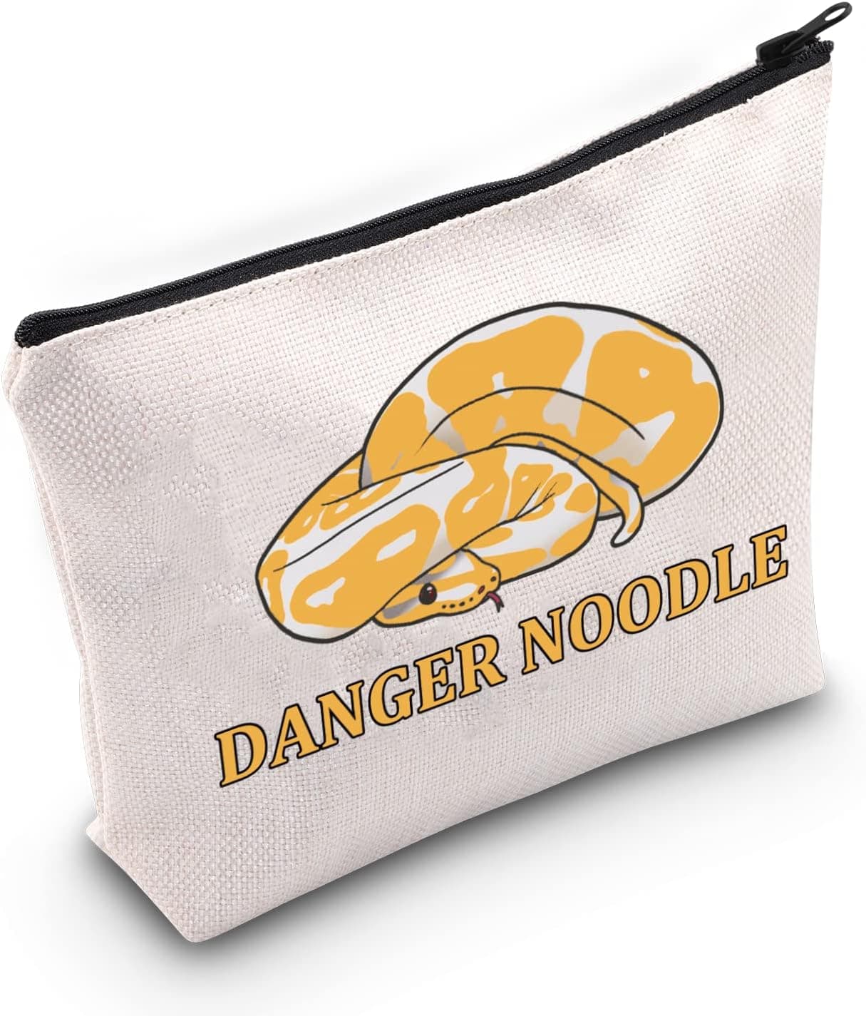 G2TUP Ball Python Snake Lover Gift Danger Noodle Makeup Bag Snake Lady Cosmetic Bag Travel Bag