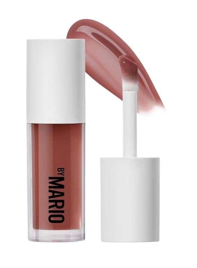MAKEUP BY MARIO Hydrating SuperShine™ Lip Gloss 5ml – Shade Cocoa – Nourishing, High-Shine, Non-Sticky, Comfortable Wear