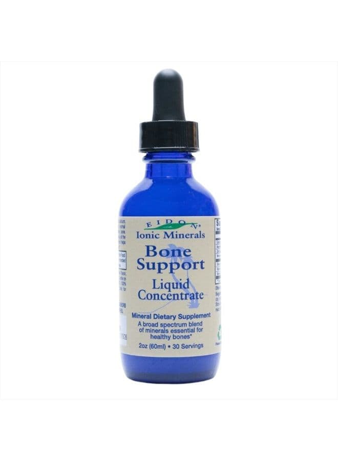 Eidon Mineral Bone Support Liquid Supplement - Contains All the Necessary Minerals for Bone Health, All-Natural, Bioavailable, Ionic, Vegan, Gluten-Free, No Preservatives or Additives - 2 Ounce Bottle