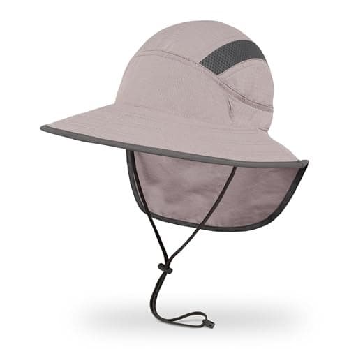 Sunday Afternoons Ultra Adventure Hat UPF 50 Sun Hat for Men Women with Neck Cape Adjustable Fit Breathable WaterResistant Design for Hiking Fishing or Outdoor Travel Moonstone SM