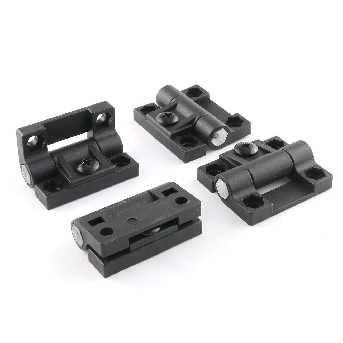 Eoutstanding Torque Hinge 4PCS Black Nylon Adjustable Position Control Hinges