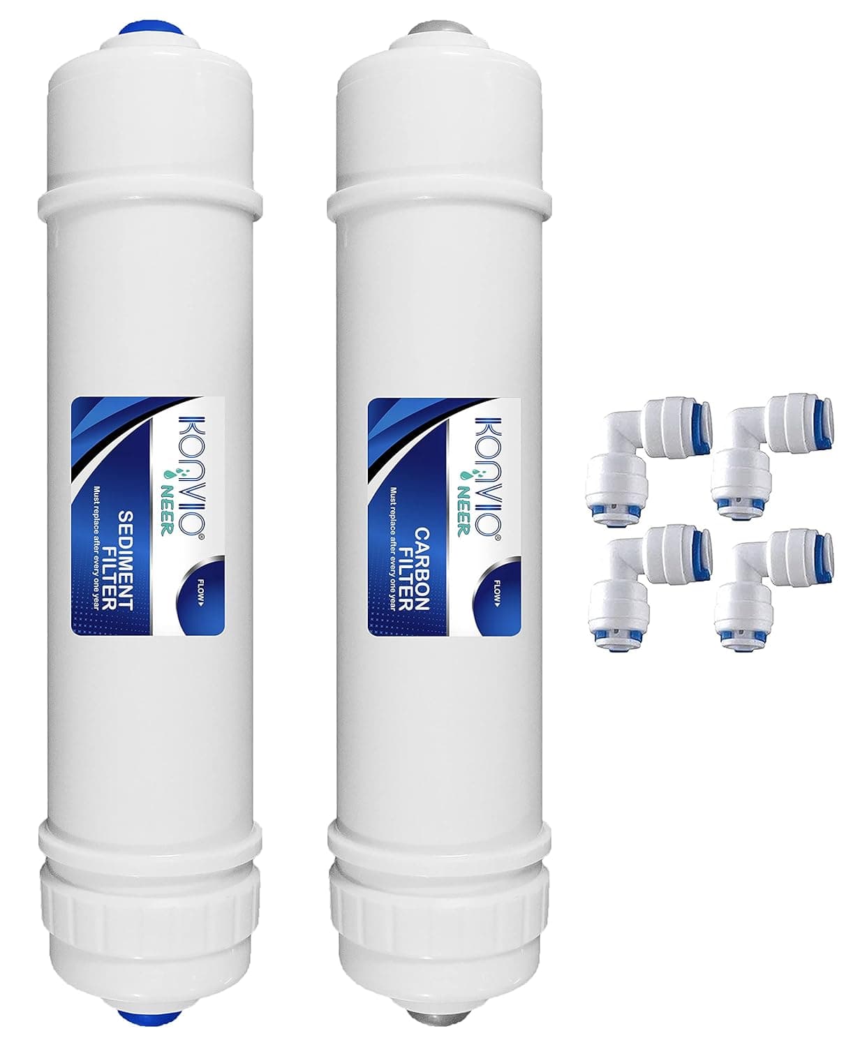 Konvio Neer Carbon and Sediment Filter setCartridge set Compatible with RO Water Filters