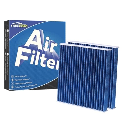 2-Pack HEPA Cabin Air Filter Fits for Volkswagen ID.4 2021-2026,Audi Q4 e-tron 2022-2025,2025 Volkswagen ID. Buzz Activated Carbon Cabin Filter Replacement 1ED819644 1ED819653 VF4003 Car Accessories