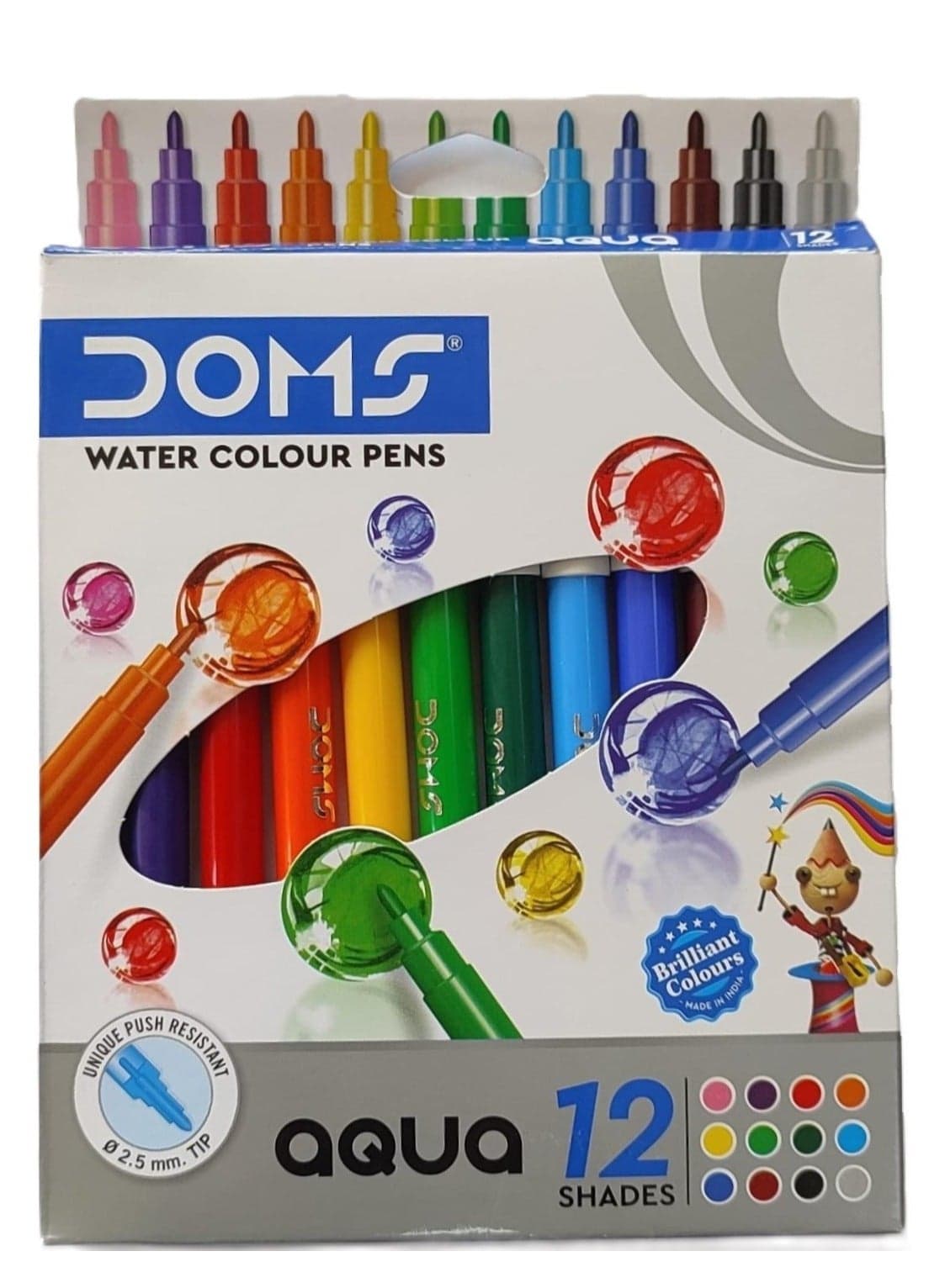 Doms - Aqua Water Colour Pen – 12 Pcs