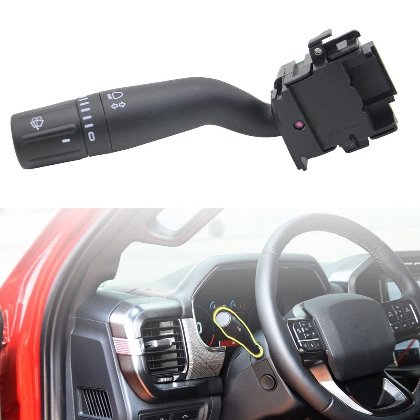 ZZCSZ SW6874 Turn Signal MultiFunction Switch Windshield Wiper Switch Assembly Compatible with 20112013 Ford F150 F250 F350 F450 F550 Super Duty Replaces BC3Z13K359BA SW6874 BC3Z13K359BA