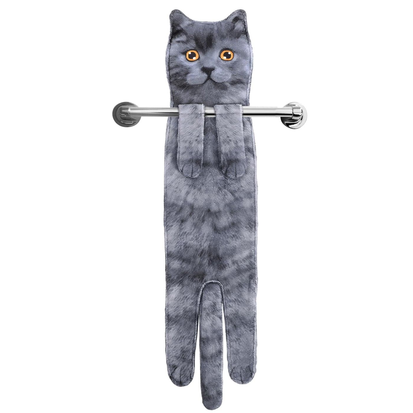 AGRIMONY Cat Funny Hand Towels for Bathroom Kitchen Cute Decorative Decor Hanging Washcloths Face Towels Super Absorbent Soft Housewarming Birthday Christmas Fun Gifts for Women Cat Lovers