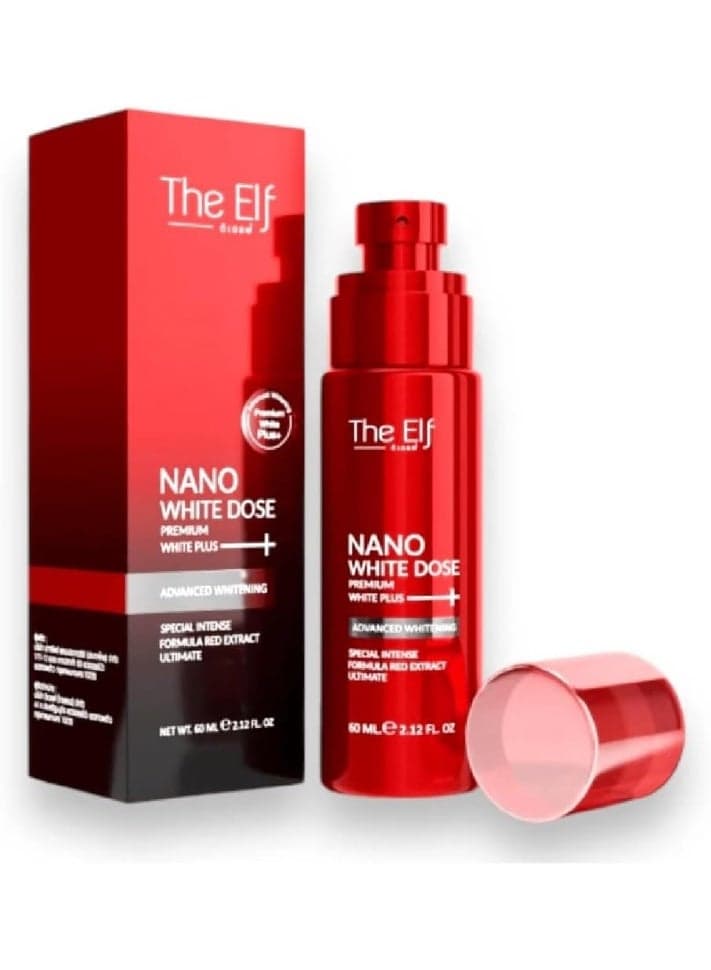The Elf Nano White Dose Premium White Plus 5th Advanced Whitening Serum 60ml with Nano Technology for Brightening, Smoother Texture and Healthy Looking Skin