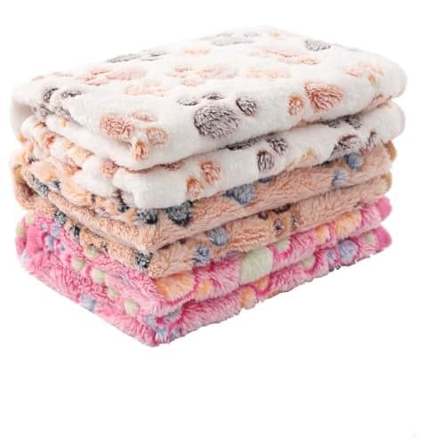 MIWOPET 3 Pack Cat and Dog Blanket Soft Warm Fleece Flannel Sleep Mat Great Pet Throw for Puppy KittenCatsSmall Dogs Small 23 x 15