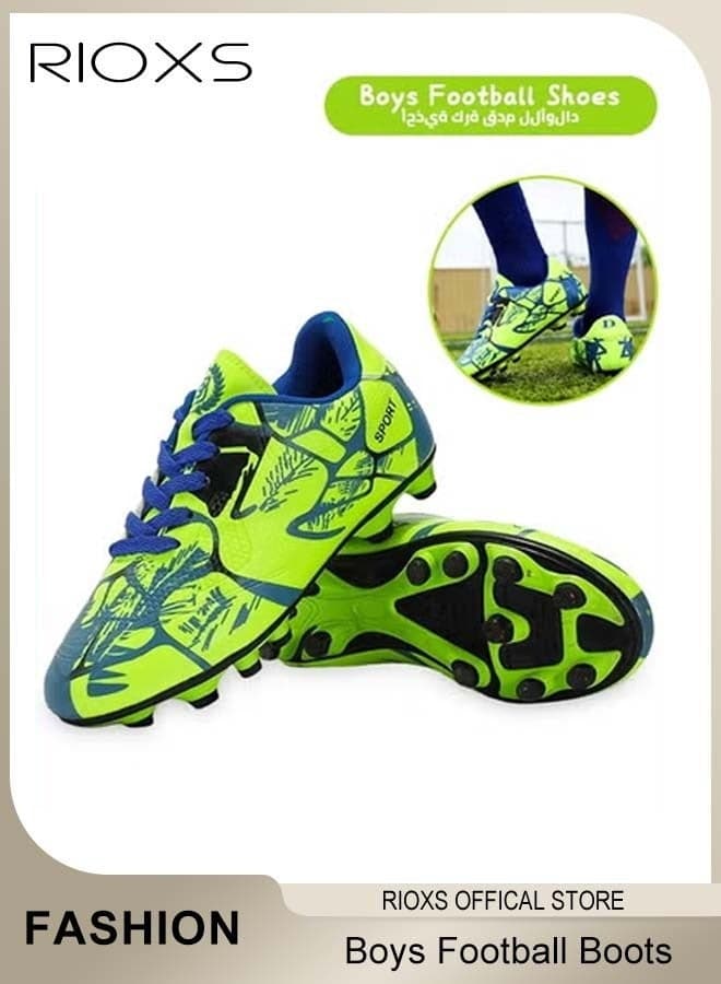 Teens Trainers for Kids Youth Adults, Fashion Men's Sports Shoes, Boys Girls Football Shoes, Unisex Soccer Cleats Sport Shoes, Professional Soccer Cleats Shoes, Competition Training Sneakers, ndoor Artificial Ground Soccer Cleats Sneaker, Outdoor Athletic Shoes for Running Football, Non-Slip Athlesi