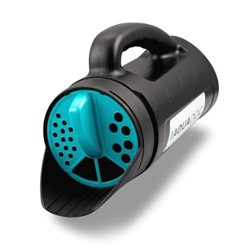 AquaDoc Ice Melt Hand Spreader for Snow Salt Fertilizer Grass Seed Shaker Multiuse Hand Held Salt Spreader for Snow with Multiple Size Openings